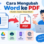 Cara Mengubah Word ke PDF dengan Mudah di Laptop dan HP