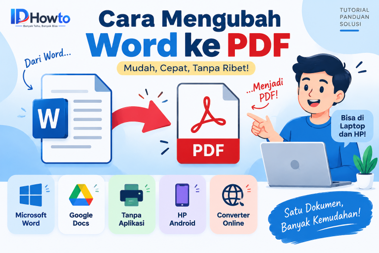 Cara Mengubah Word ke PDF dengan Mudah di Laptop dan HP