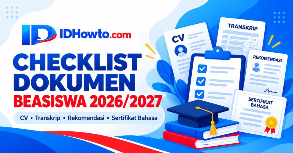Checklist dokumen beasiswa 2026/2027 untuk S1 S2 dan S3